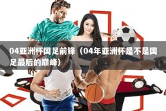 04亚洲杯国足前锋（04年亚洲杯是不是国足最后的巅峰）