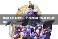 彬神飞车亚洲杯（彬神2020飞车亚洲杯成绩）