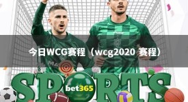 今日WCG赛程（wcg2020 赛程）