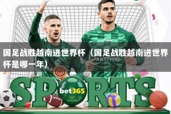 国足战胜越南进世界杯（国足战胜越南进世界杯是哪一年）