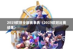 2019欧冠全部赛事表（2019欧冠比赛结果）